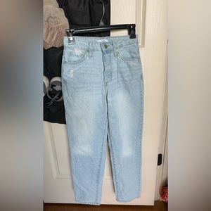 Forever 21, straight leg jeans, light wash, size 23, never worn!